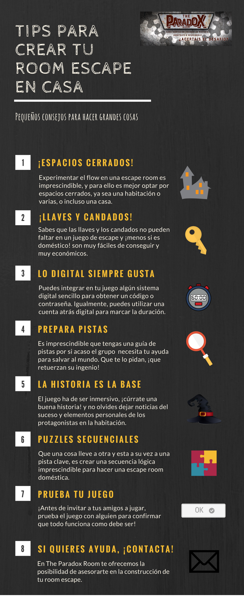 consejos para hacer una room escape